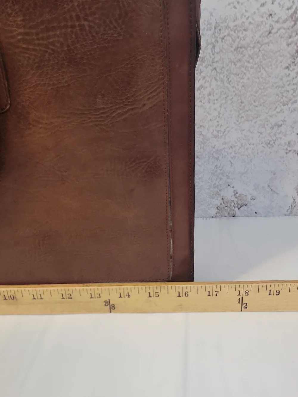 Cole Haan Leather Briefcase Vintage Cognac Brown Bag